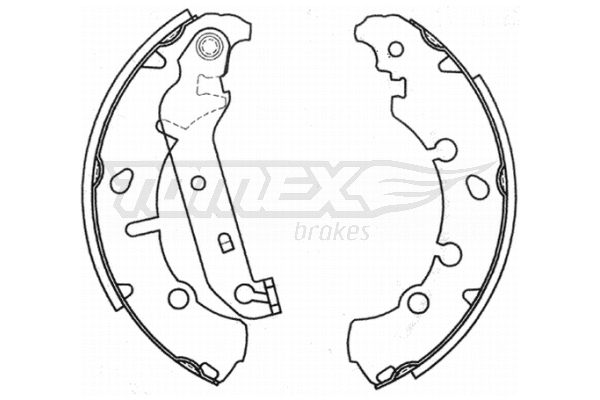 Jeu de mâchoires de frein TOMEX Brakes TX 20-93