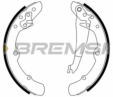 Jeu de mâchoires de frein BREMSI GF0019