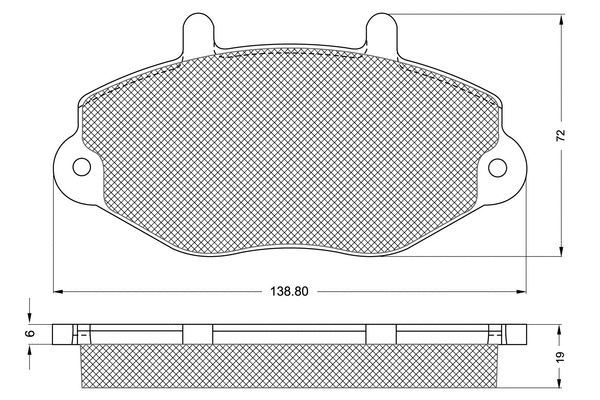 Kit de plaquettes de frein, frein à disque PROCODIS FRANCE PF1192