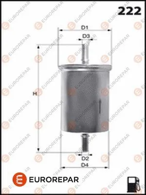 Filtre à carburant EUROREPAR 1616214980