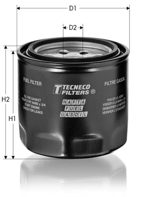 Filtre à carburant TECNECO FILTERS GS4766