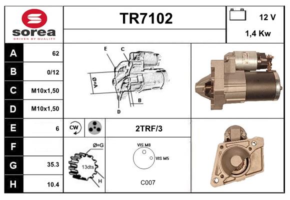 Démarreur SERA TR7102