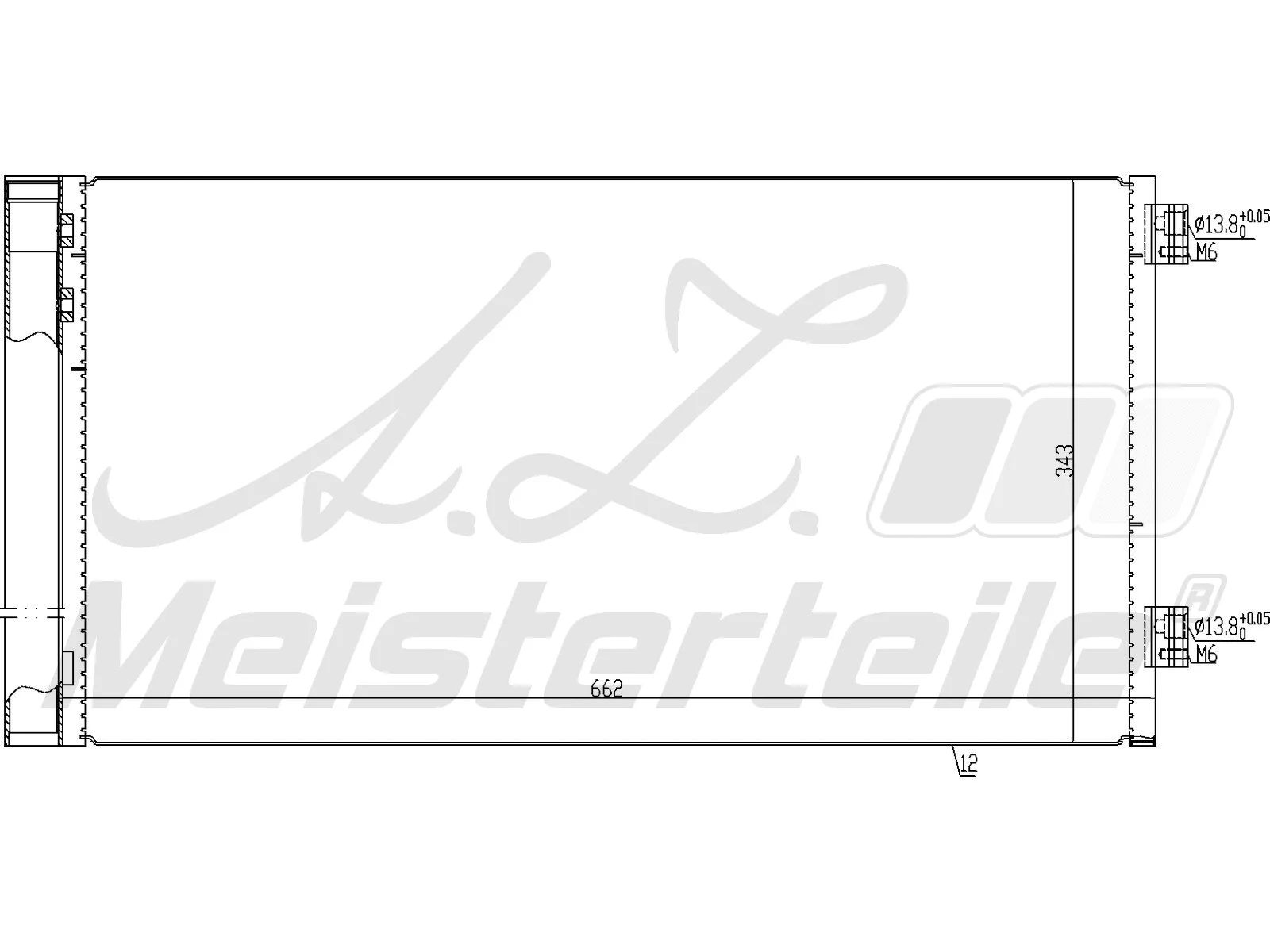 Condenseur, climatisation A.Z. Meisterteile AZMT-45-030-1481
