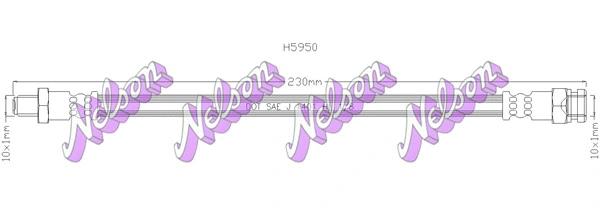 Flexible de frein KAWE H5950