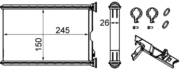 Système de chauffage MAHLE AH 242 000S