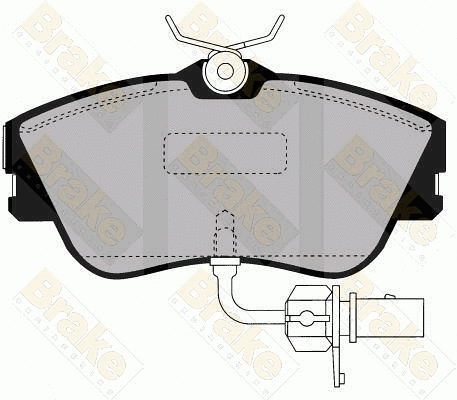 Kit de plaquettes de frein, frein à disque Brake ENGINEERING PA1455