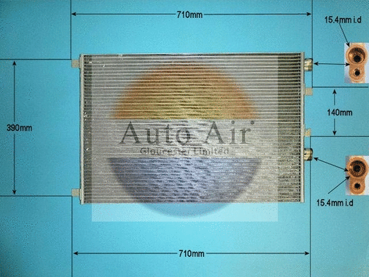 Condenseur, climatisation AUTO AIR GLOUCESTER 16-1100A