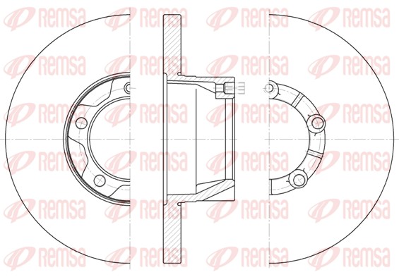 Disque de frein REMSA 6543.00