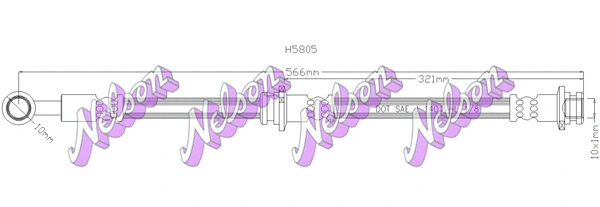 Flexible de frein KAWE H5805
