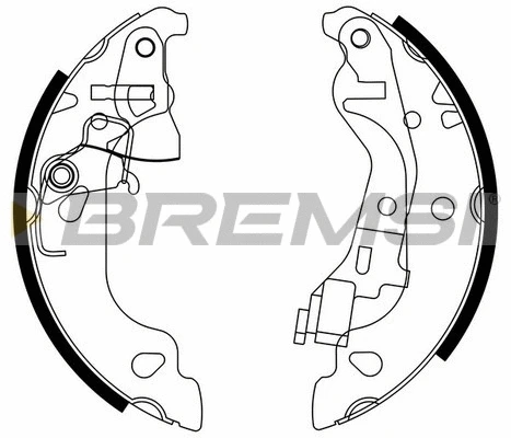 Jeu de mâchoires de frein BREMSI GF0155