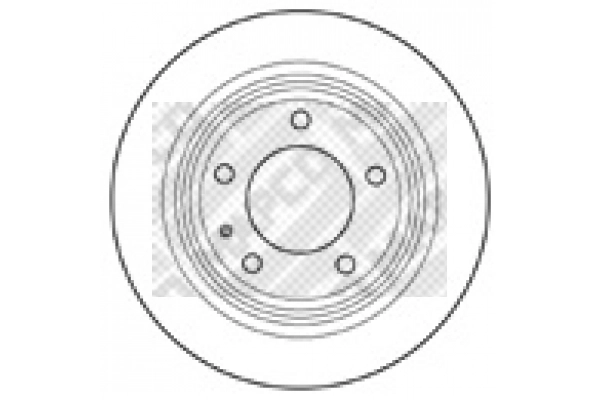 Disque de frein MAPCO 15712
