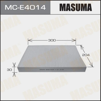 Filtre, air de l'habitacle MASUMA MC-E4014