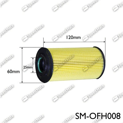 Filtre à huile SpeedMate SM-OFH008