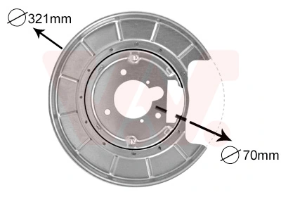 Déflecteur, disque de frein VAN WEZEL 4047374
