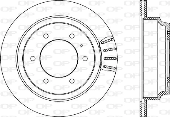 Disque de frein OPEN PARTS BDA1654.20