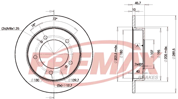 Disque de frein FREMAX BD-6970