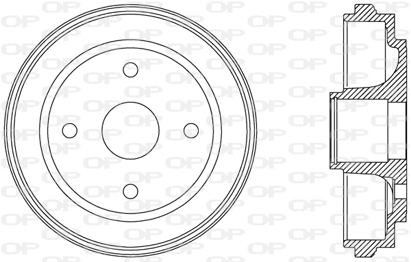 Tambour de frein OPEN PARTS BAD9062.30