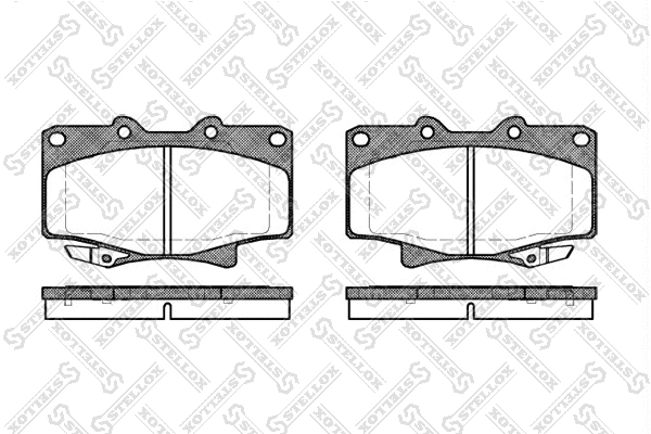Kit de plaquettes de frein, frein à disque STELLOX 440 004-SX