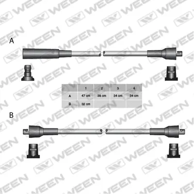 Kit de câbles d'allumage WEEN 110-5023