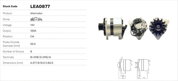 Alternateur LUSA LEA0877