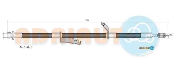 Flexible de frein ADRIAUTO 52.1239.1