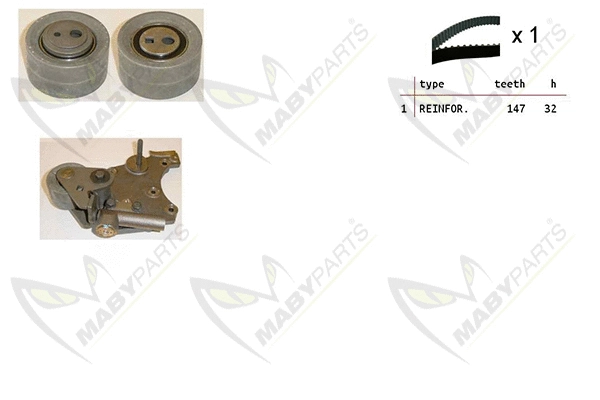 Kit de courroie crantée MABYPARTS OBK010430