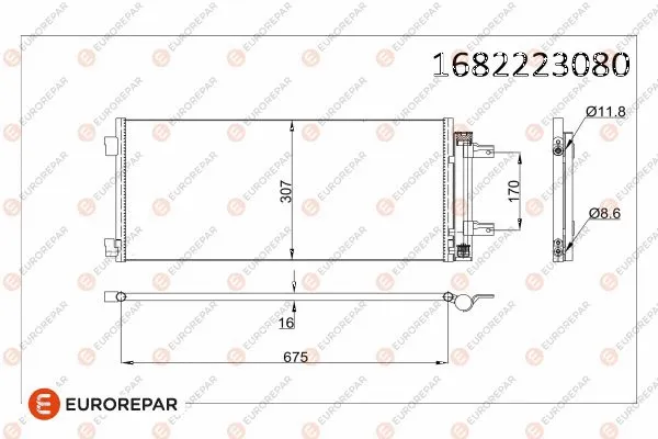 Condenseur, climatisation EUROREPAR 1682223080