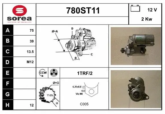 Démarreur STARTCAR 780ST11
