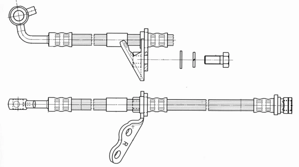 Flexible de frein CEF 512472