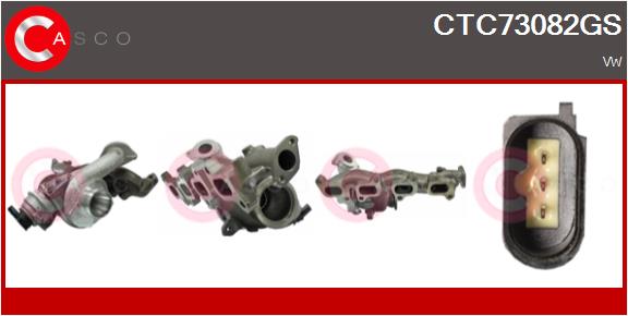 Turbocompresseur, suralimentation CASCO CTC73082GS