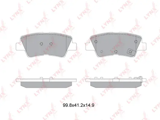 Kit de plaquettes de frein, frein à disque LYNXAUTO BD-3632