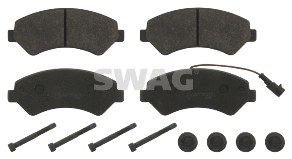 Kit de plaquettes de frein, frein à disque SWAG 62 91 6840
