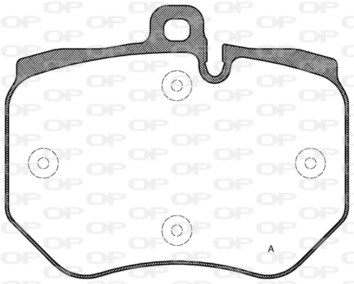 Kit de plaquettes de frein, frein à disque OPEN PARTS BPA1400.00