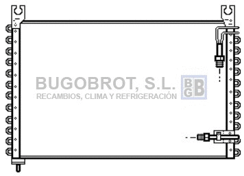 Condenseur, climatisation BUGOBROT 62-VO5112