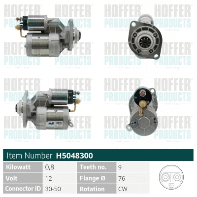 Démarreur HOFFER H5048300