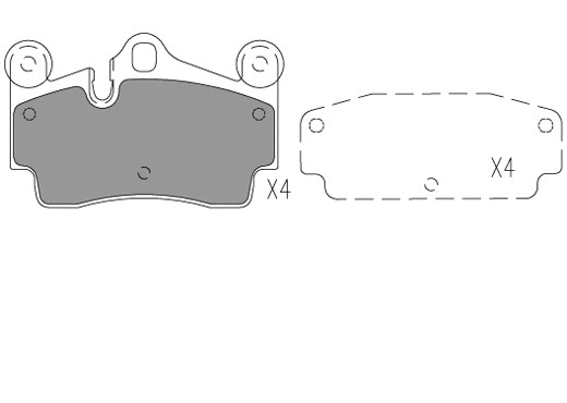 Kit de plaquettes de frein, frein à disque KLAXCAR FRANCE 24085z