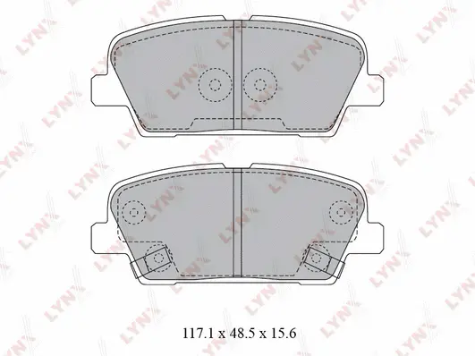 Kit de plaquettes de frein, frein à disque LYNXAUTO BD-3623
