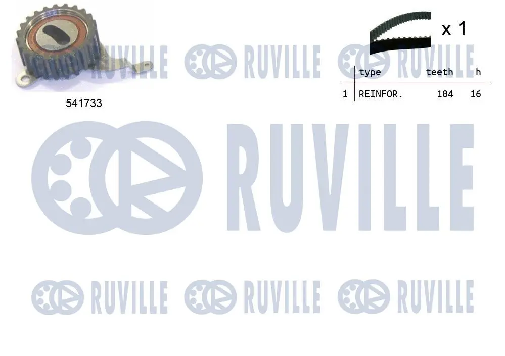 Kit de courroie crantée RUVILLE 550485