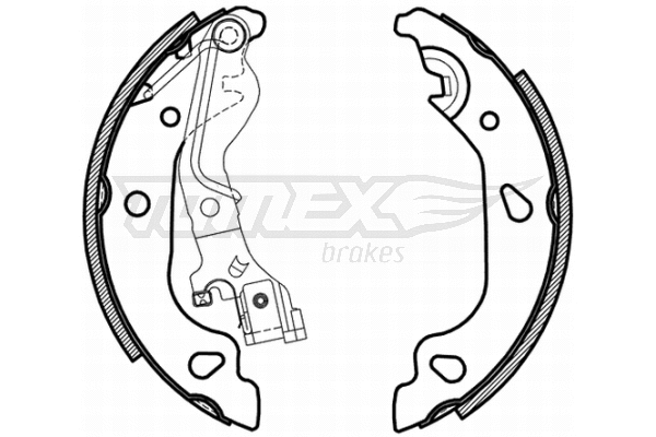 Jeu de mâchoires de frein TOMEX Brakes TX 21-59
