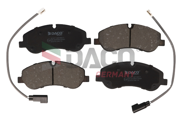 Kit de plaquettes de frein, frein à disque DACO Germany 321017