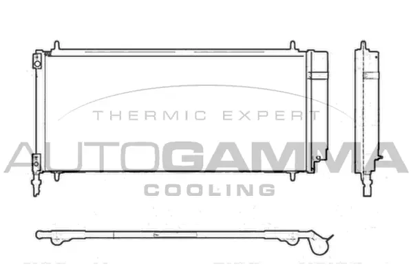 Condenseur, climatisation AUTOGAMMA 103709
