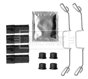 Kit d'accessoires, plaquette de frein à disque BORG & BECK BBK1496