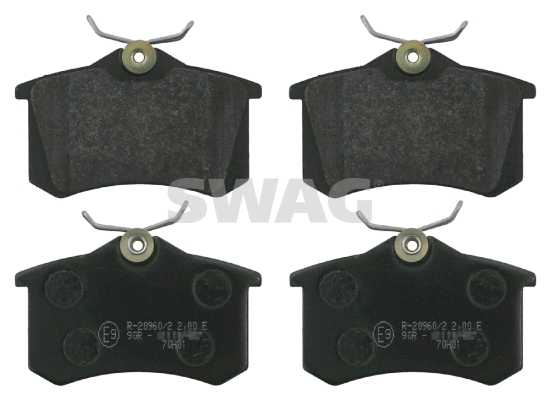 Kit de plaquettes de frein, frein à disque SWAG 30 91 6146