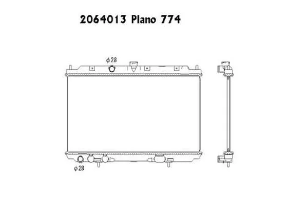 Radiateur, refroidissement du moteur ORDONEZ 2064013