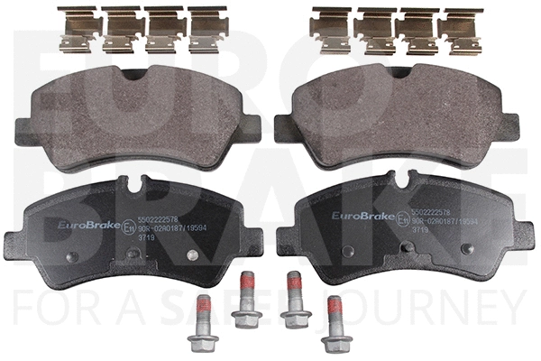 Kit de plaquettes de frein, frein à disque EUROBRAKE 5502222578