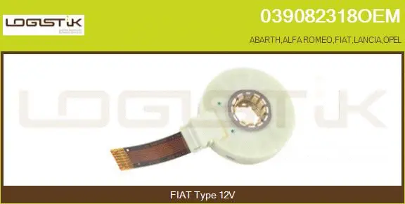 Détecteur de l'angle de braquage LGK 039082318OEM