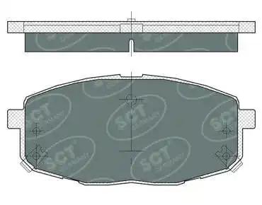 Kit de plaquettes de frein, frein à disque SCT - MANNOL SP 374 PR
