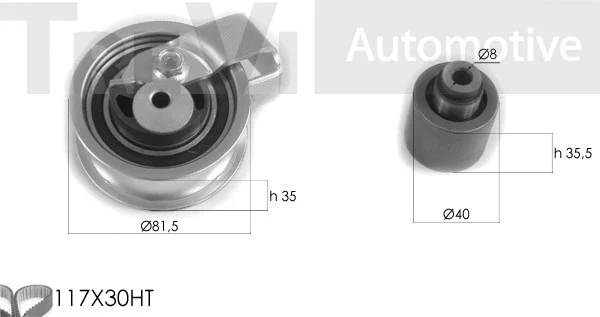 Kit de courroie crantée TREVI AUTOMOTIVE KD1261