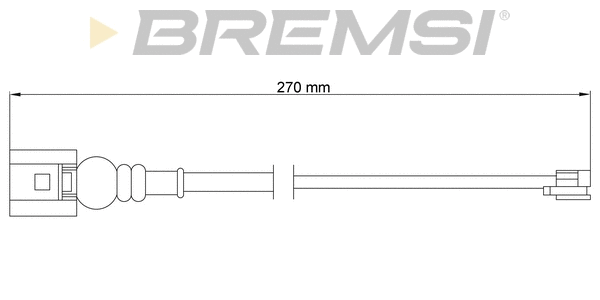 Contact d'avertissement, usure des plaquettes de frein BREMSI WI0665