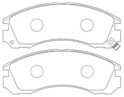 Kit de plaquettes de frein, frein à disque AISIN ASN-151